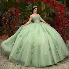 Ball Gown Quinceanera Dresses Sweetheart Applique Formal Princess Party