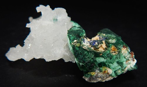 Tsumeb Mine Crystal Fantasy Veil Tail Quartz with Malachite psm. Azurite - Picture 9 of 15