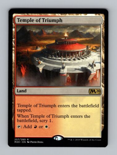 2x Temple of Triumph - M20 Core Set 2020 - LP - Land - Magic The Gathering MTG - Photo 1/4