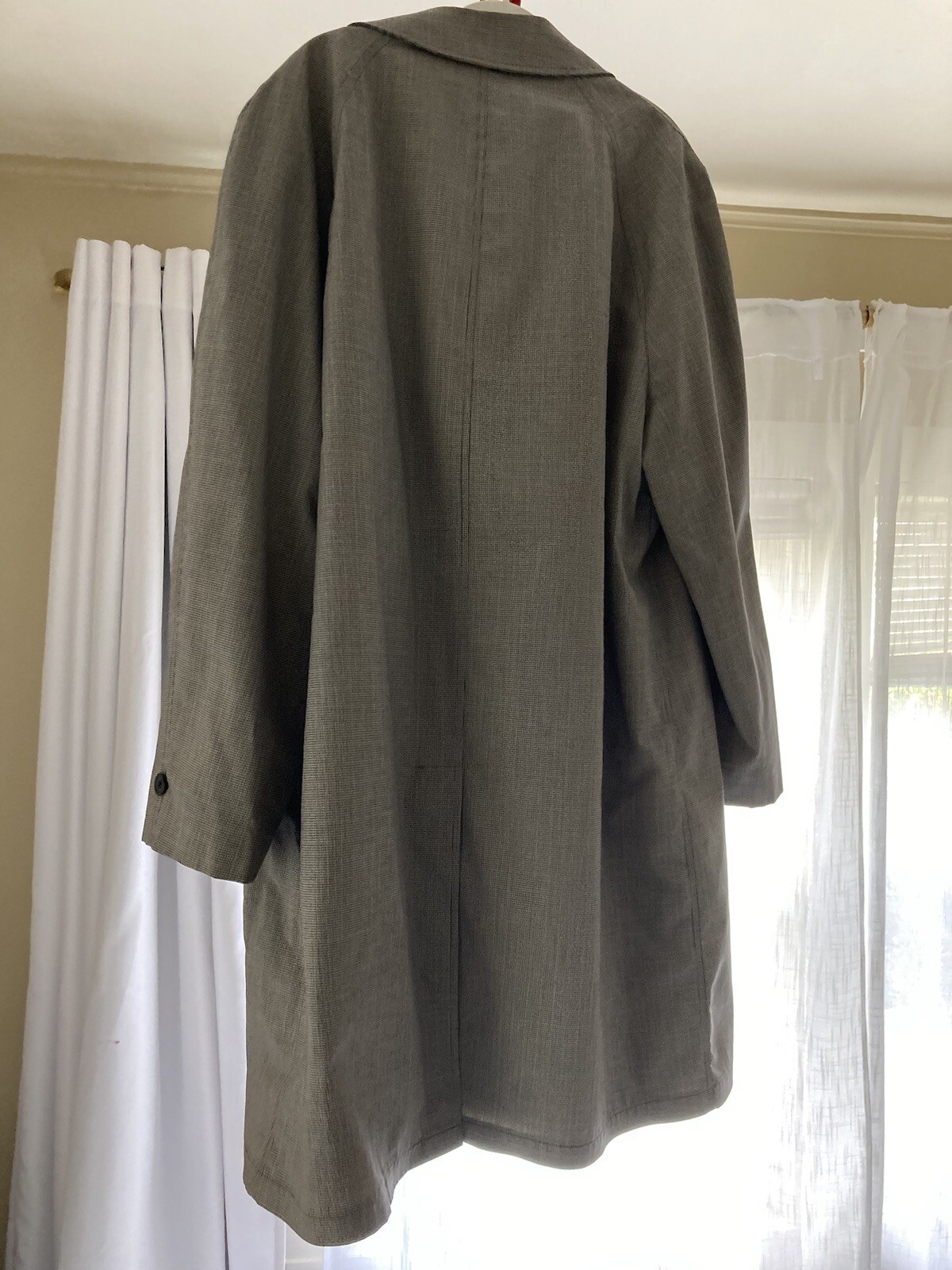 Sears offwhite plaid check pattern houndstooth ra… - image 5