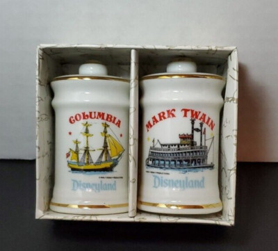 DISNEYLAND S & P Set VINTAGE Mark Twain & Columbia Steamboat New Boxed WHOLESALE