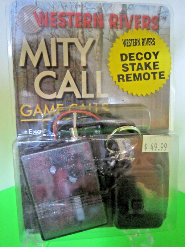 WESTERN RIVERS " MITY CALL " DECOY STAKE REMOTE EXACT REPRODUCTION OF GAME CALLS