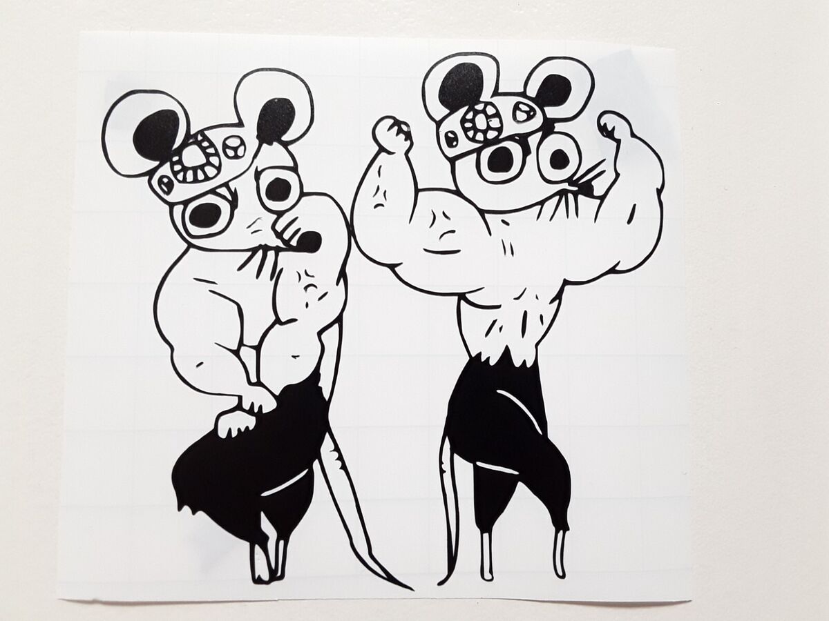 Gym Rat Sticker for Sale by American Artist