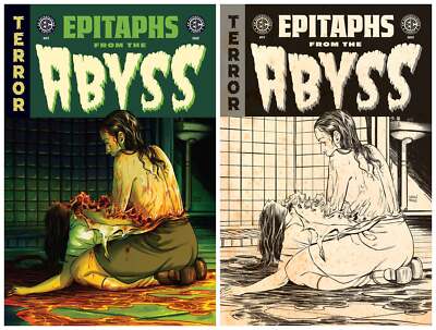 EC: EPITAPHS FROM THE ABYSS #1 Franquiz Colour & BW Variant Set LTD To ONLY 300 