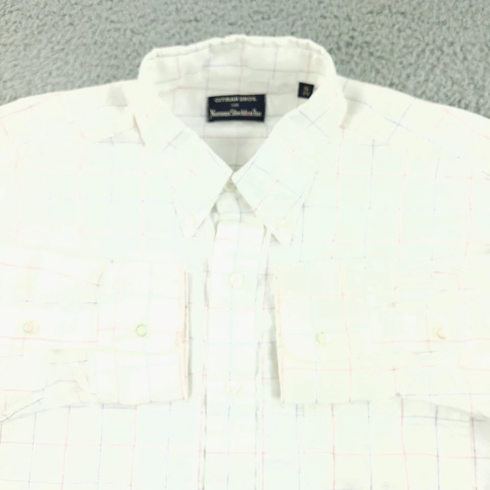 Camisa Gitman Bros Para Hombres 16 Marfil Norman Stockton Negocios Oficina Informal EE. UU. Foto 2 de 4