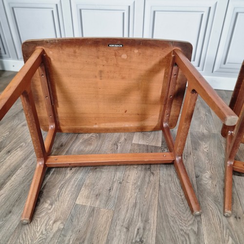 Vintage Schreiber Mid Century Teak Nest Of Tables - Retro Danish Wooden Formica - Picture 22 of 24