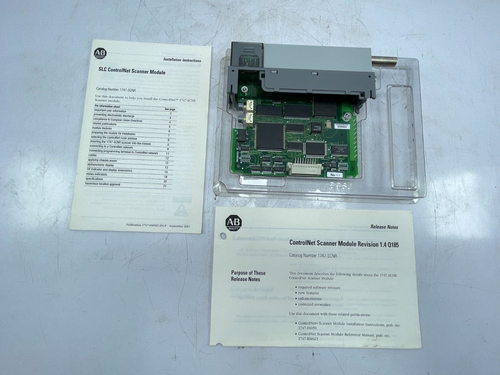 Allen Bradley 1747-SCNR/A SLC 500 ControlNet Scanner Module Rev 1.4 Q185 900MA - Picture 13 of 17