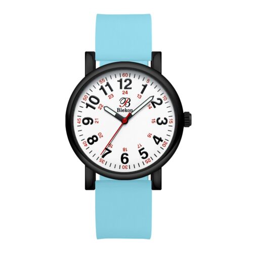 Blekon Nurse Watch for Medical Professionals, Military Time, Silicone Band, 3ATM - Picture 73 of 126