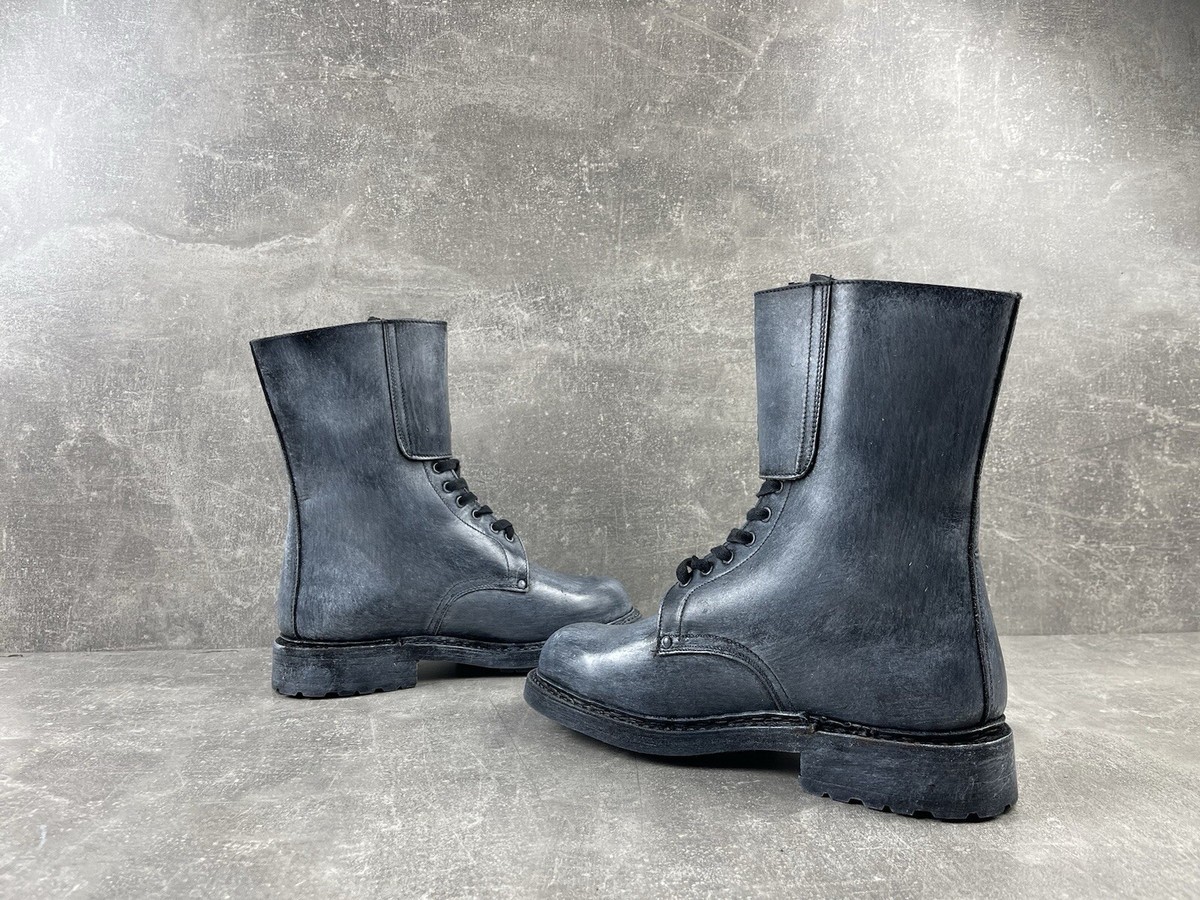 Vintage Military Army Combat Avant Garde Opium White Custom Boots