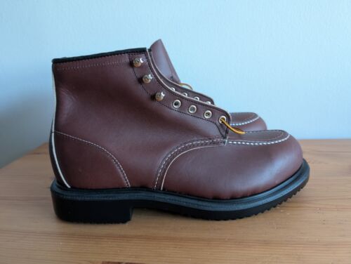 Red Wing Made In USA Oil Resistant Long Wear Steel Toe Safety Work Boots Size 11 - Picture 2 of 9
