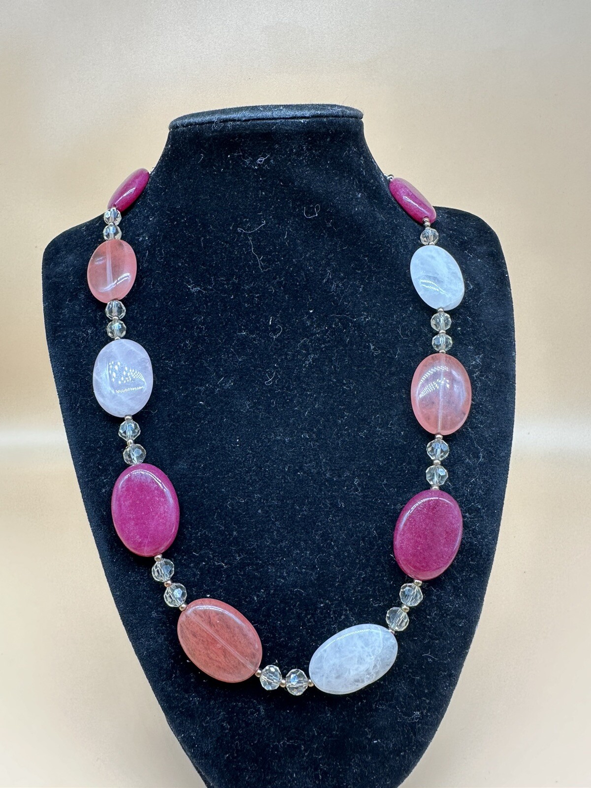 Different Gemstone Beaded Necklace - image 1