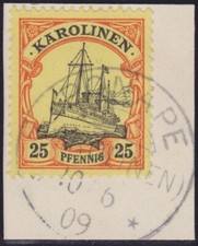 DR Kolonien Karolinen Mi.-Nr. 11 Briefst&uuml;ck o Ponape einwandfrei
