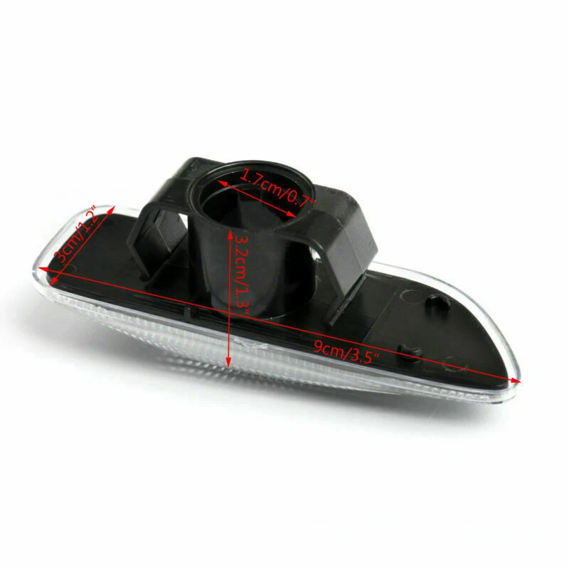 For VOLVO S60 V70 S80 XC70 XC90 Left&Right Marker Light Bumper Turn Signal Black - Image 2 of 4