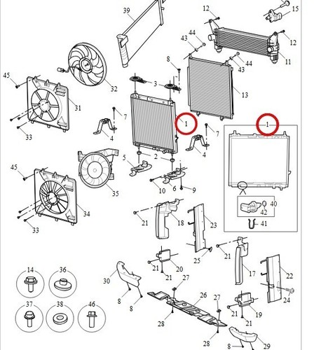 Radiator For LDV D90 SV9A EH1SF 4cly 2Ltr Turbo Petrol 2017-24 auto Manual New - Picture 9 of 9