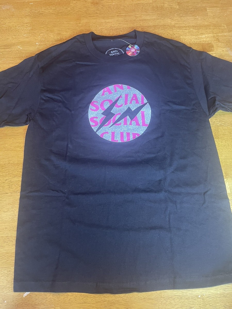 Anti Social Social Club x Fragment Tee Black/Pink Size Large Anti Social Social Club x Fragment Tee Black/Pink Size Large