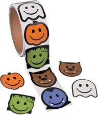 New Halloween Monster Face 100 Roll Stickers Halloween