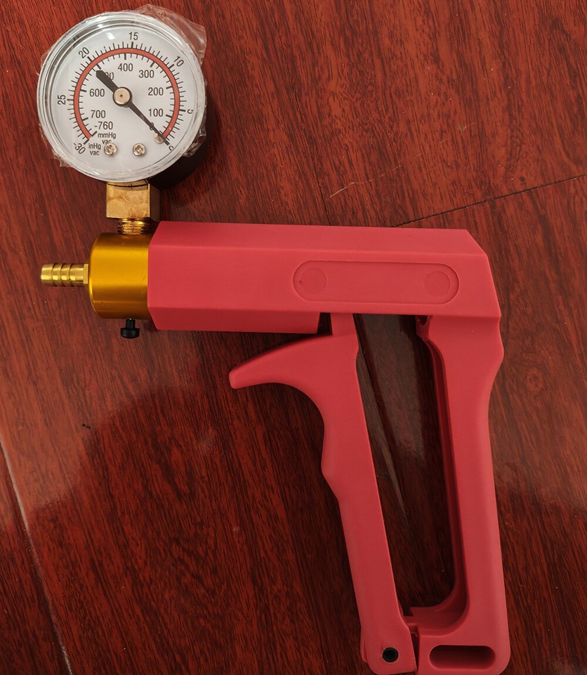 Hand Grip Air GaugePumpIncreasePenisSizeEnhancerErectionEnlarger