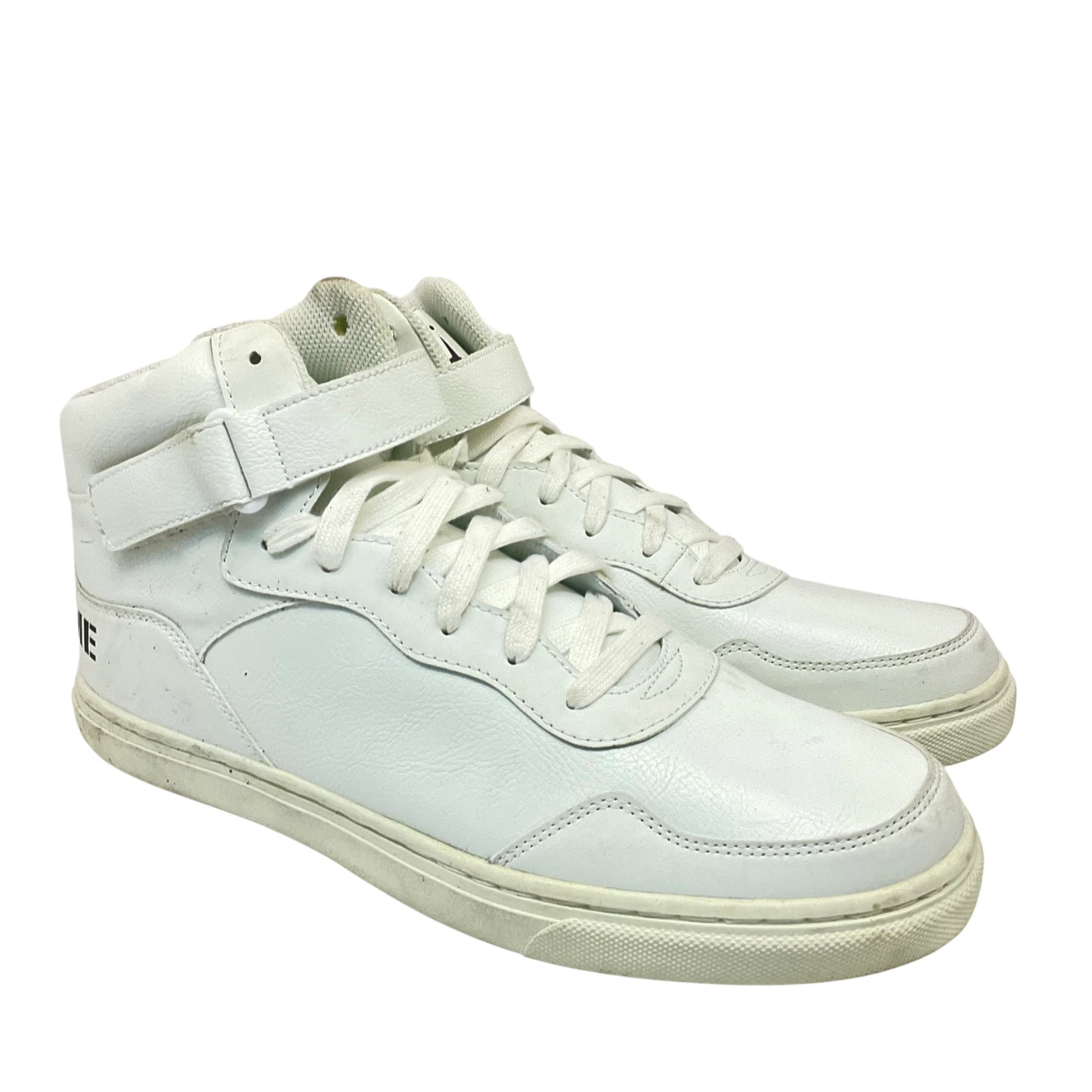 Baskets athlétiques mi coupe homme Dada Supreme DS1006 cuir blanc taille 13M