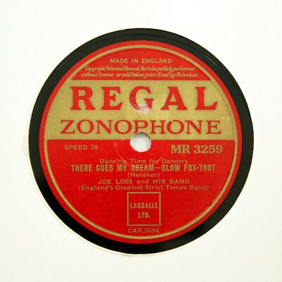 JOE LOSS & HIS BAND ''There Goes My Dream / Dreaming'' (E+) REGAL MR-3259 [78 RPM]