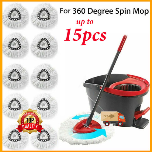 15x Replacement Microfiber Mop HEAD For O-Cedar Spin Mop Easy Clean Wring Refill - Picture 16 of 17