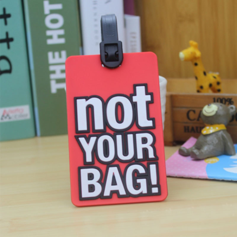 Letter Printed Travel Suitcase Luggage PVC Tags Name ID Bag Label