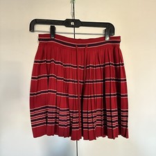 Nwot Tretorn knit pleated skirt red navy size XS