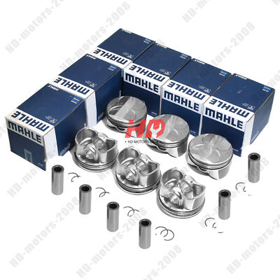 6Pcs Pistons & Rings STD Φ88mm NURAL for Mercedes-Benz E280 C300 GLK300 3.0L V6