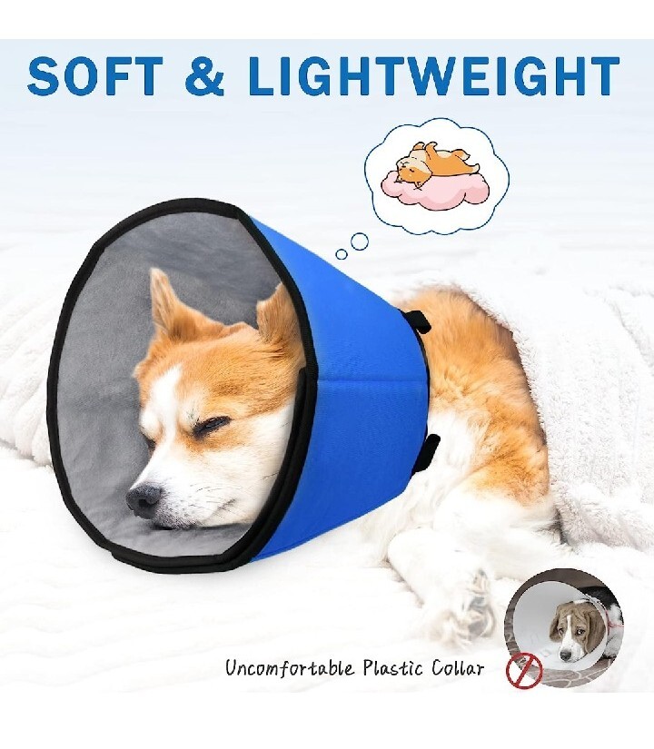 GLADOG Soft Dog Cone Collar, 3 PCS (XL is Only 1 PCS) Flexible Plastic Cone for Dogs After Surgery, Dog Recovery Collar, Adjustable E-Collar for GLADOG Soft Dog Cone Collar, 3 PCS (XL is Only 1 PCS) Flexible Plastic Cone for Dogs After Surgery, Dog Recovery Collar, Adjustable E-Collar for