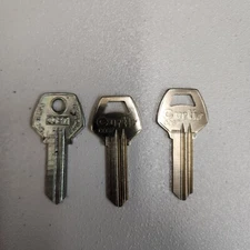 3 Blank Keys Curtis CO87 5-Pin Corbin Keys