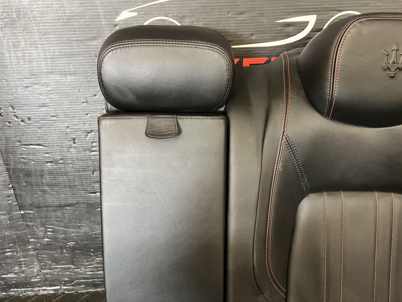 2017 MASERATI GHIBLI BLACK LEATHER REAR DRIVER LEFT TOP BACK UPPER SEAT CUSHION