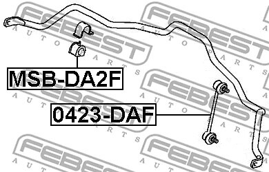 FEBEST - MSB-062 - Mount rubber radiator