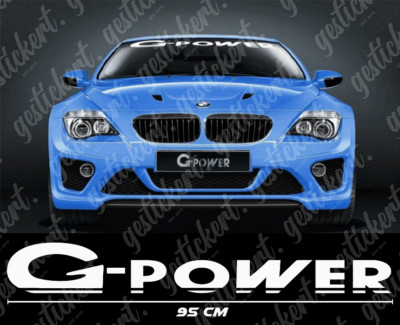 1x 95 cm G-Power Aufkleber Frontscheibe für BMW Sticker Decal M3 M4 M5 Auto