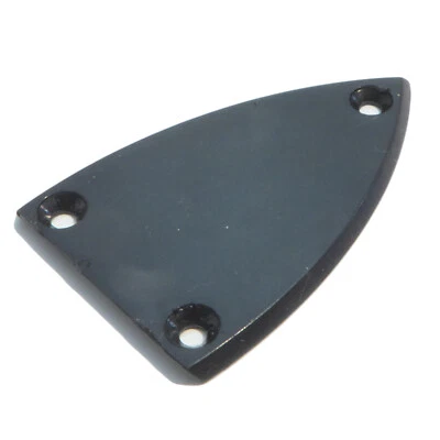 Heel shape Truss rod cover Plate in black finish inc screws