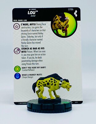 DC Heroclix Harley Quinn & Gotham Girls Lou #019b Uncommon w/ Card