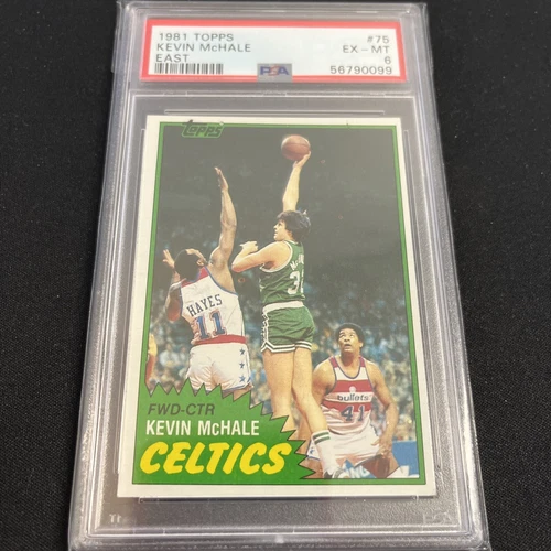 Kevin McHale RC 1981 Topps #75 PSA 6 EX - Mint Celtics HOF Rookie