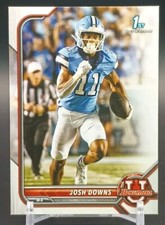 2021 Bowman University Football #50 Josh Downs RC 1st Bowman Tarheels/ Colts