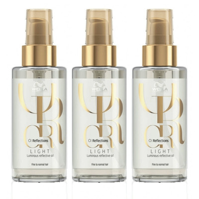 3 x Wella Oil Reflections Luminous Oil Light Haarpflegeöl 100 ml