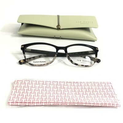 Ted Baker Eyeglasses Frames TW020 BLK Black Tortoise Cat Eye Full Rim 54-17-140
