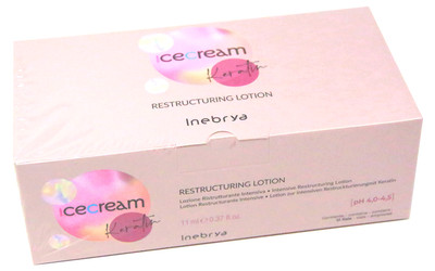 INEBRYA KERATIN LOTION 12X10ML RESTORATIVE LOTION DAMAGED HAIR