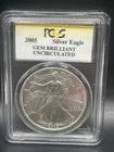 2005 American Silver Eagle $1 Dollar PCGS Gem Brilliant Uncirculated