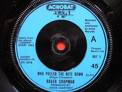 Roger Chapman - Who Pulled The Nite Down/Shortlist - Used Vinyl Reco - J16414z