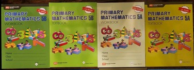 Singapore Math Primary Mathematics Grade 5 Textbook and Workbook