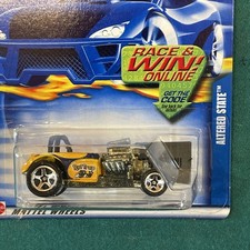 2002 Hot Wheels Collector #194 Altered State Yellow Race & Win Online.
