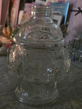 Vintage Glass Firehouse Fire Hydrant -  Clear Glass