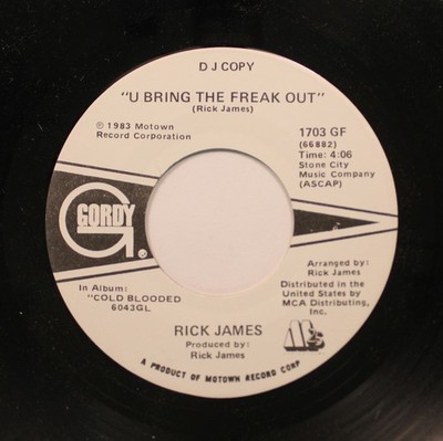 Rick James - Soul / Funk 45 - U Bring The Freak Out / U Bring The Freak Out On