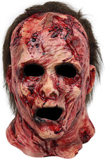 Horror Latex Mask Halloween Cosplay Creepy Bloody Mask Size One Size
