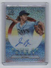 2020 Bowman Joe Ryan Dawn of Glory Auto Mojo Refractor #/ 25 Rays Twins