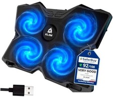 Wind Laptop Cooling Pad - More Than 500 000 Units Sold - New Version - Blue