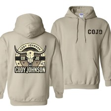 CoJo Cody Johnson Hoodie   Country Music Bull Skull Design