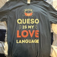 Moe's Employee Shirt Blue XL Tee Queso